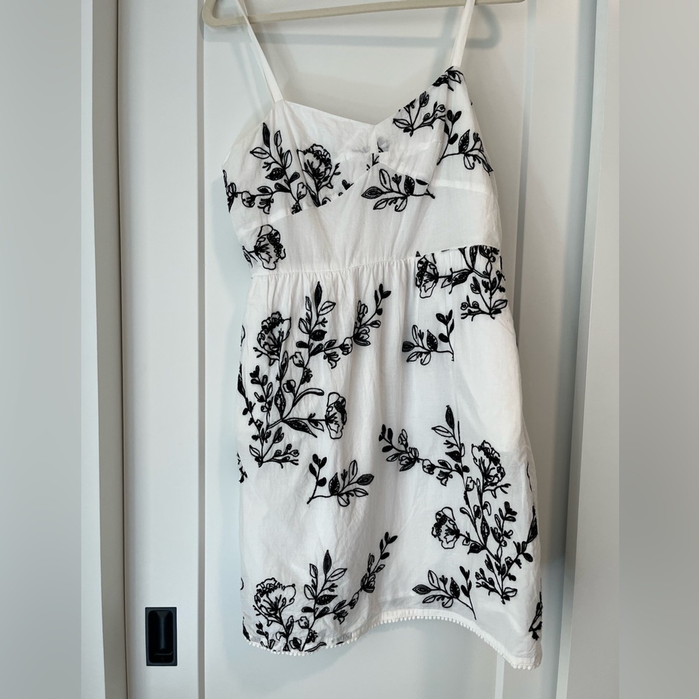 J. Crew Floral Embroidered Dress